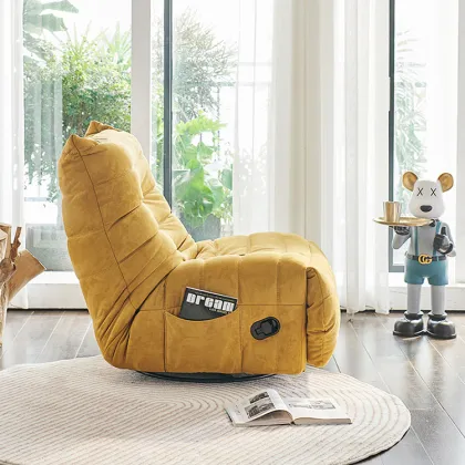 Living Room Sofa Recliner White Manual Recliner Chair