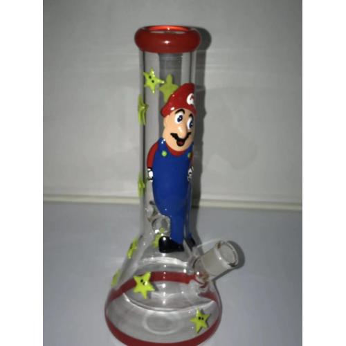 Luminous Glass Bongs with Vivid Hand-drawn Cartoon Character