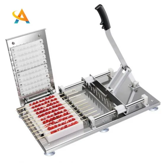 Low Price Meat Wearing Chicken Skewer Machine