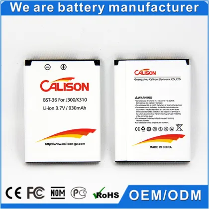 BST-36, Cell Phone Battery BST-36 for SONY K310