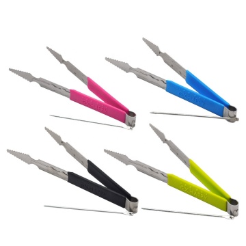 China factory wholesale metal sheesha chicha narguile accessories 22cm Metal Multifunctional Hookah Tongs Tweezers