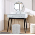 White Modern Makeup Dressing Vanity Desk Dresser