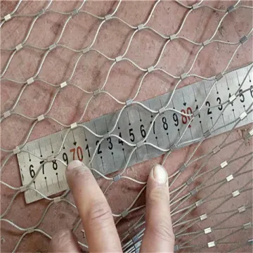 cable mesh fence uesd stainless steel rope mesh/Stainless steel cable wire mesh /aviary zoo mesh fence