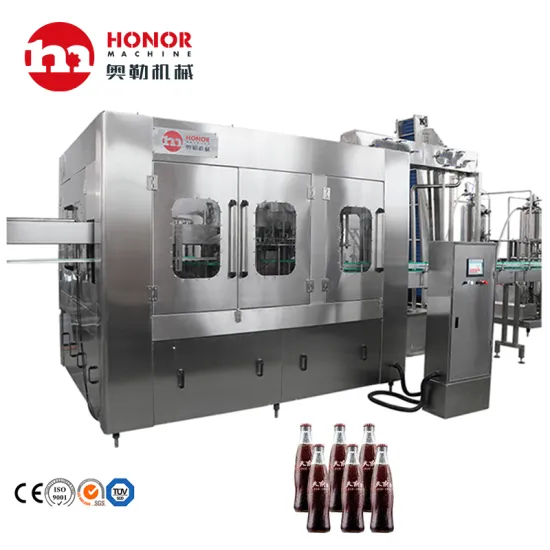 Factory Price PET Glass Bottle CO2 Carbonated Soft Drinks Filling Machine