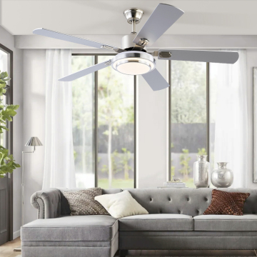 52 Inch Color Changing LED Remote Control Ceiling Fan with High Power Motor, Energy Efficient, Quiet Operation & Five Blades