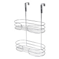 brown hanging shower caddy bathroom shampoo basket