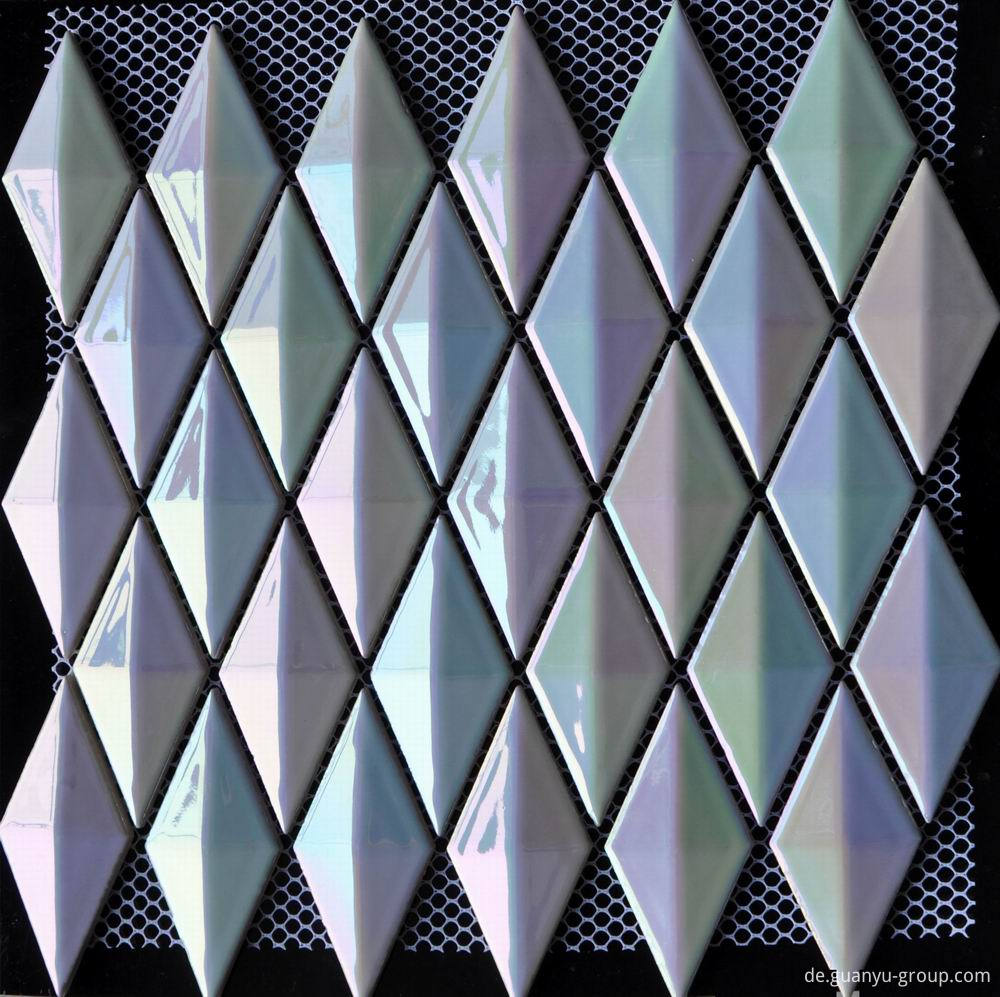 Rhombus Single Ceramic Mosaic Tile
