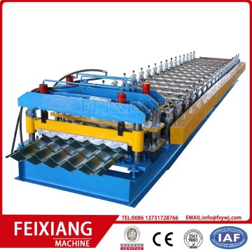 Steel glazed metal sheet roll forming machine