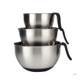 Stainless Steel Mixing Bowl Set withLong Handle