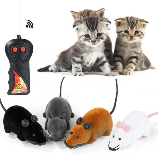 Remote Control RC Rat Mouse Simulation Mouse Cats Dog Pet Toy Novelty Gift Electronic Rat Mice Toy For Kitten Cat Novelty Toys