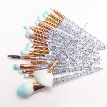 Professional Crystal Handle Glitter Makeup Brush Set