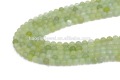 las perlas verdes baratas del prehnite sueltan la piedra de gema para los granos de las piedras del collar para la joyería diy