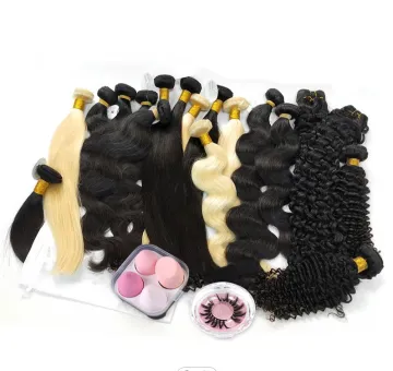 Wholesale Top 10A Grade 100% virgin Brazilian Human Hair Bundles In Bulk  peruvian virgin hair bundles with lace frontal closure