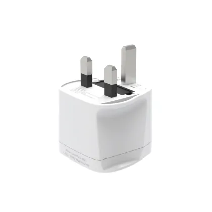 US to UK Plug Adapter: Convert Type B to Type G