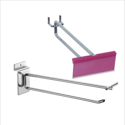 Chrome Single Long Peg Hooks (4.5mm Thickness) for Retail Display