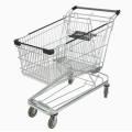 Supermercado alemán Zinc Acabado de metal Trolley