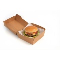 Caja de hamburguesa corrugada personalizada