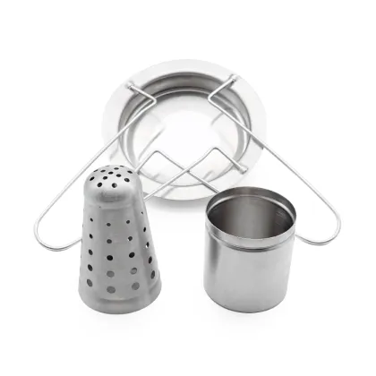 Detachable Vertical Chicken Roaster Stand With Pan