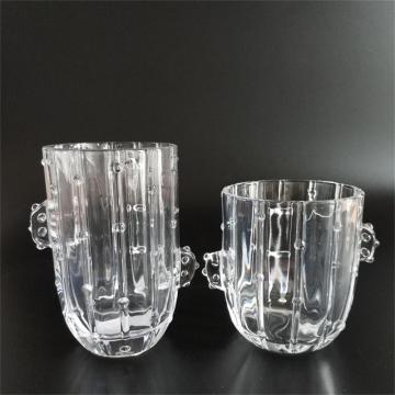 Glasbecher im Kaktus-Stil im Angebot