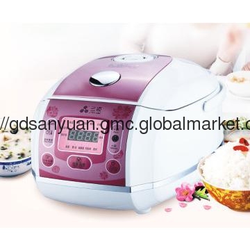 New multi function LCD display square purple clay rice cooker