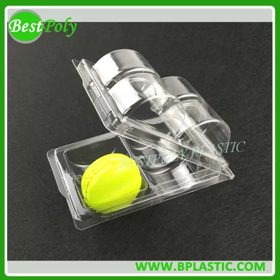 HOT SALE 4 6 12 MACARONS PLASTIC BLISTER CLAMSHELL TRAY PACKAGING