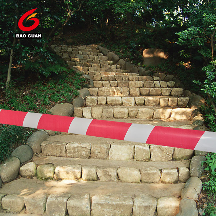 Warning Barrier Tape Black And Yellow, High Quality Warning Barrier