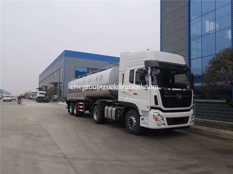 Milk Water 40CBM 45CBM Aluminium Alloy Tanker Semitrailer