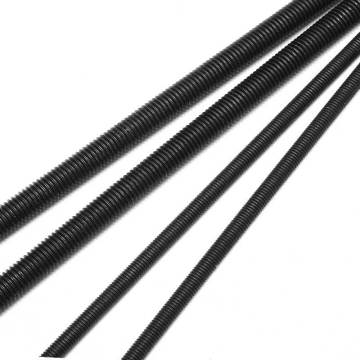 Hot Sale: Grade 8.8 Carbon Steel Black Oxidized M6x1m Threaded Rod Bolts - DIN976