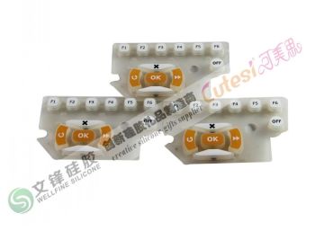Eco - Friendly Good Flexible Silicone Rubber Remote Control Button With Long Service Time