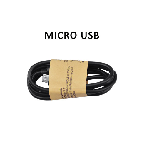 Cabo de dados USB preto 1m para celular de telefone