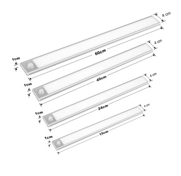 Ultra-Thin Wireless Rechargeable Cabinet Light for Smart Home
