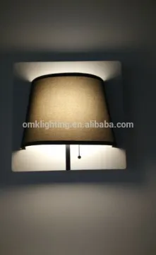fabric and aluminum material 6.3w led wall lamp