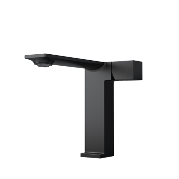 Stylish Matt Black Bathroom Faucets: Hot and Cold Brass Mixer for Vanities