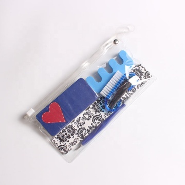 Pedicure Manicure Set con borsa in PVC - Nuovo kit da viaggio usa e getta della moda