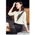 women's long sleeve spring and autumn chiffon shirt