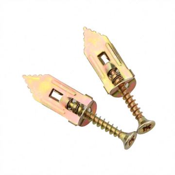 Zinc Plated Carbon Steel Expansion Anchors for Ceiling Installation: M12x45 Plasterboard Fixings