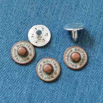 Eco-Friendly Custom Metal Denim Jeans Nipple Rivet