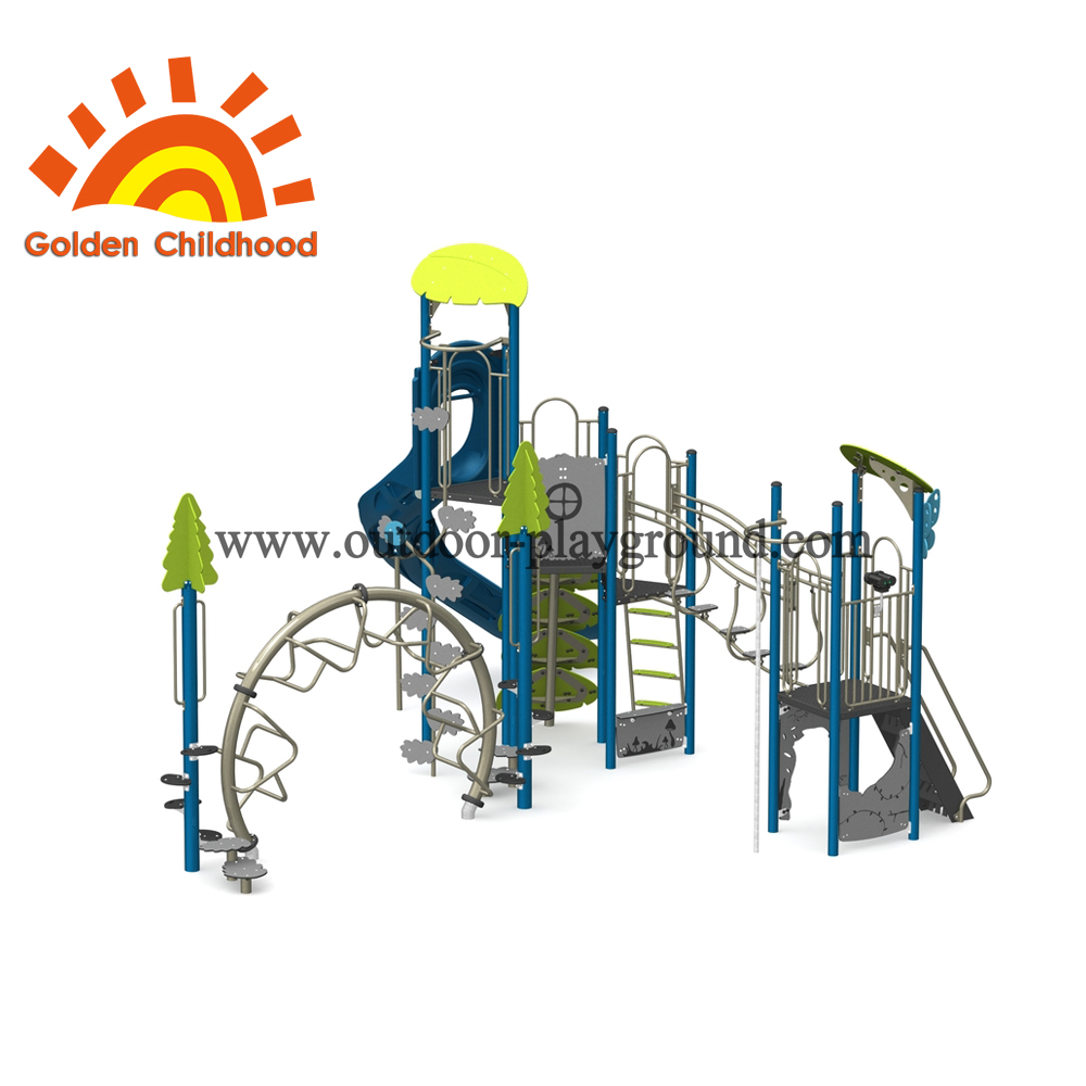 Outdoor Playground Equipment Blue For Children