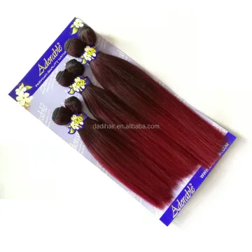 Adorable Synthetic hair Weave Straight Yaki 6pcs hair Extensions 10"-14", full head in package cheap synthetic hair extension