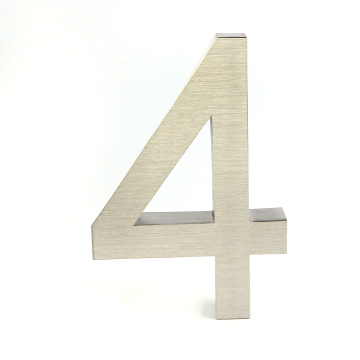 Full 304 Vertical Stainless Steel House Number Plaques