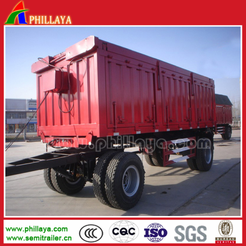 Tractor Tipping Tow Dolly Drawbar Fulltowing Trailer, High Quality