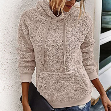 Fall Winter Women`s Fuzzy Fleece Hoodies