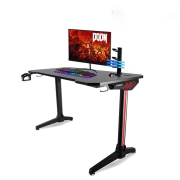 Modern 9 LED Light Gaming Table with Cup Holder for Home Office & Bedroom