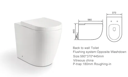 Minimalist Washdown Bathroom Sanitary Ware Set