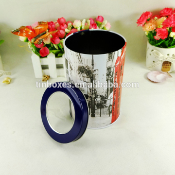 Factory price tea packaging metal box new cylinder tin can