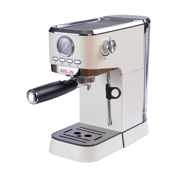 Mattista di caffè espresso semi-automatico in acciaio inossidabile con bottone digitale