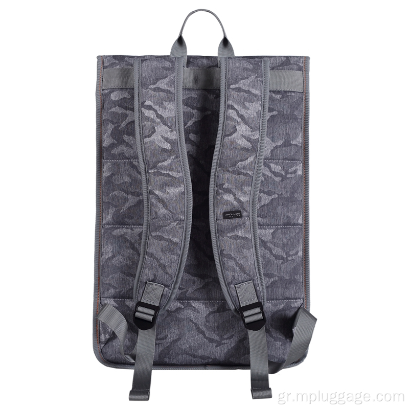 Camo clamshell τύπος casual laptop backpack προσαρμογή