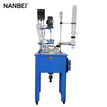 30L Chemical Bioreactor Glass Reactor With Heating Bath