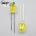 5 mm LED ovale 590nm 595nm giallo ambra diffuso