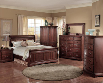 wooden bedside